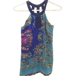 Gorgeous satin print mini dress